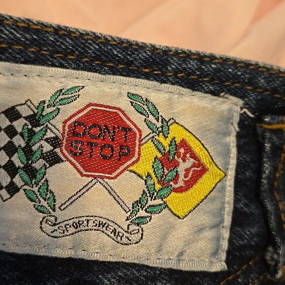 Dont Stop Vintage 80s Blue Denim Jeans Plus SIZE - Picture 6 of 6